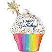 CONFETTI SPRINKLE BIRTHDAY LARGE SHAPED FOIL BALLOON
