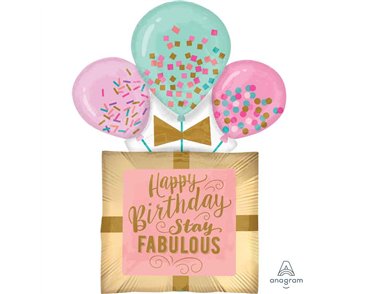 FABULOUS BIRTHDAY GIFT LARGE SHAPED FOIL BALLOON