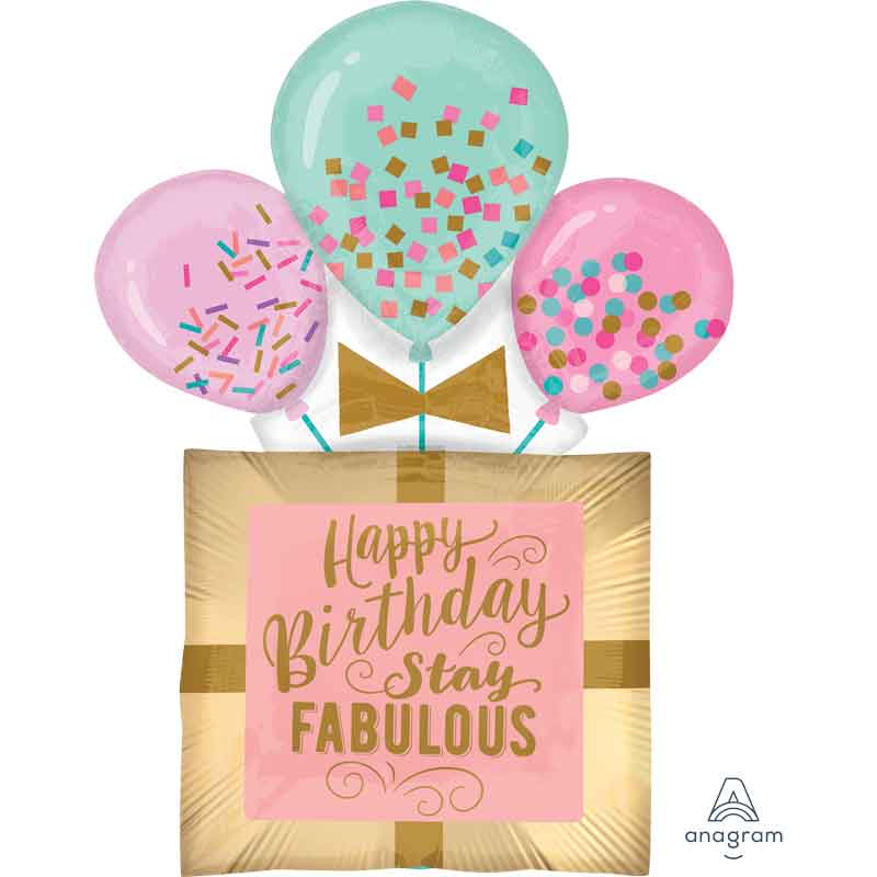 FABULOUS BIRTHDAY GIFT LARGE SHAPED FOIL BALLOON