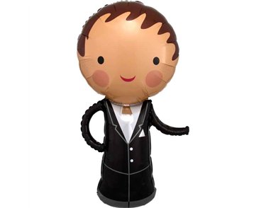 HANDSOME GROOM LARGE SHAPED FOIL BALLOON