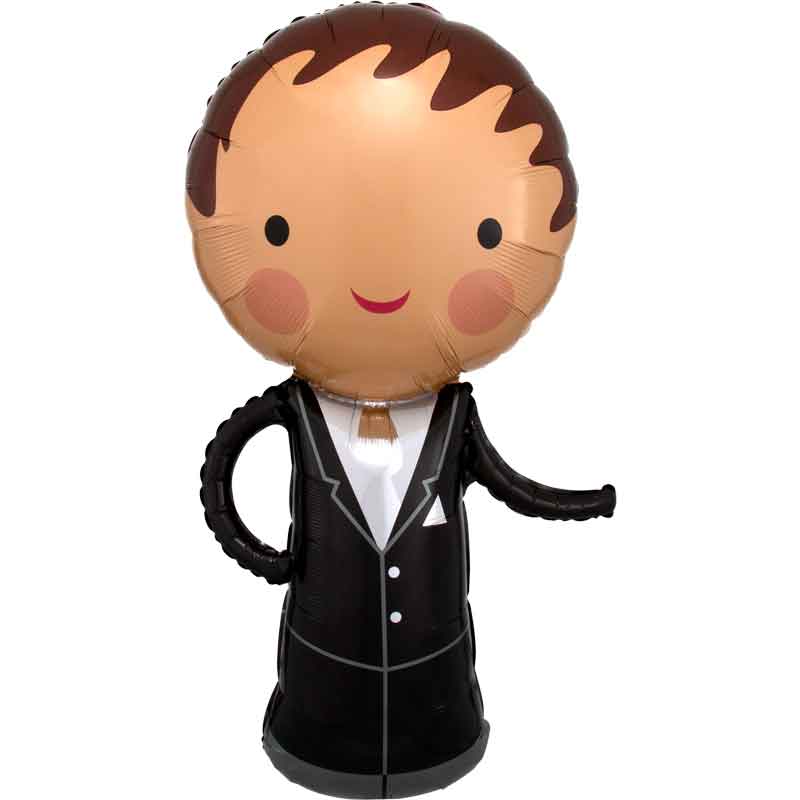 HANDSOME GROOM LARGE SHAPED FOIL BALLOON