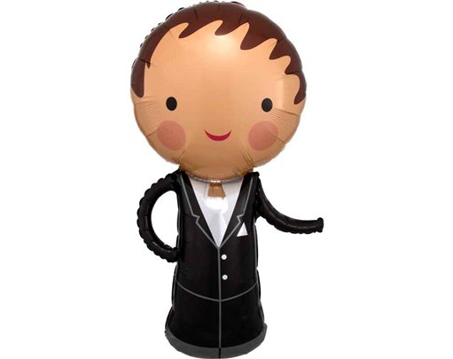 HANDSOME GROOM LARGE SHAPED FOIL BALLOON