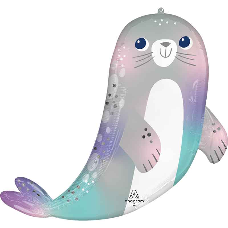 UNDER THE SEA SEAL LARGE SHAPED FOIL BALLOON