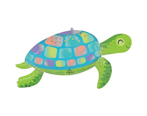 UNDER THE SEA TURTLE LARGE SHAPED FOIL BALLOON