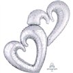 INTERLOCKING HEARTS MULTI FOIL BALLOON