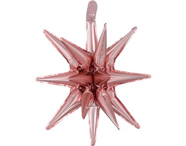 MAGIC STAR ROSE GOLD SMALL MULTI FOIL BALLOON