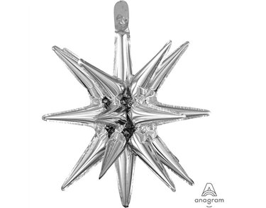 MAGIC STAR SILVER SMALL MULTI FOIL BALLOON