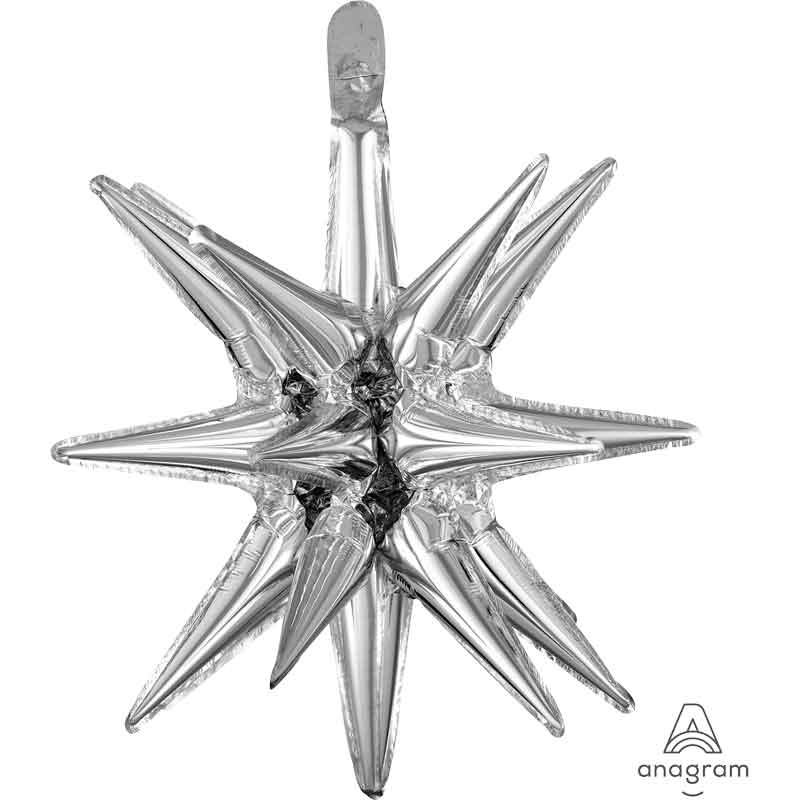 MAGIC STAR SILVER SMALL MULTI FOIL BALLOON