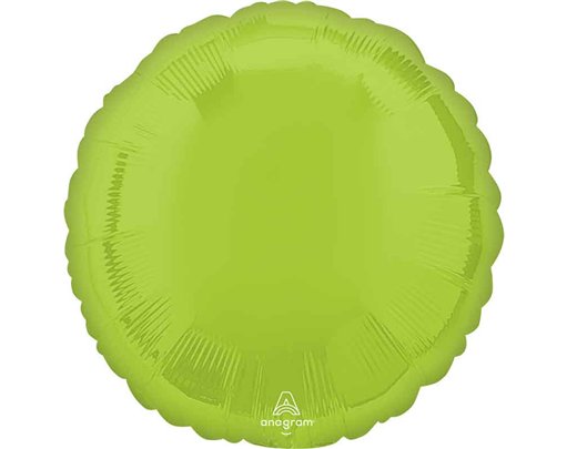18in VIBRANT GREEN ROUND FOIL BALLOON
