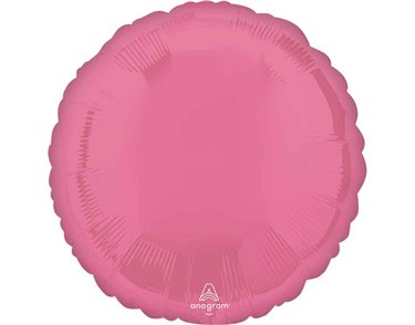 18in VIBRANT PINK ROUND FOIL BALLOON