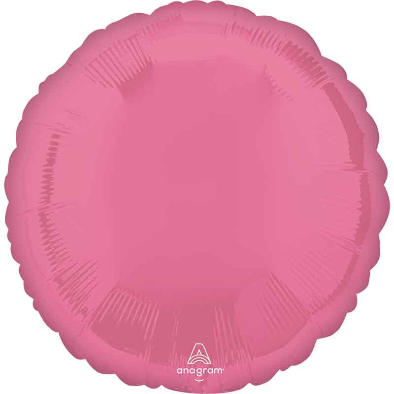 18in VIBRANT PINK ROUND FOIL BALLOON