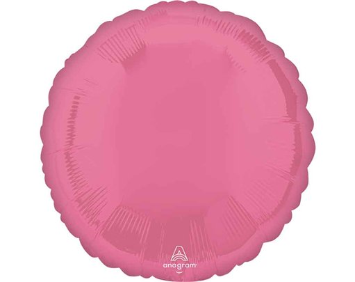 18in VIBRANT PINK ROUND FOIL BALLOON