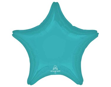 19in VIBRANT BLUE STAR SHAPED FOIL BALLOON