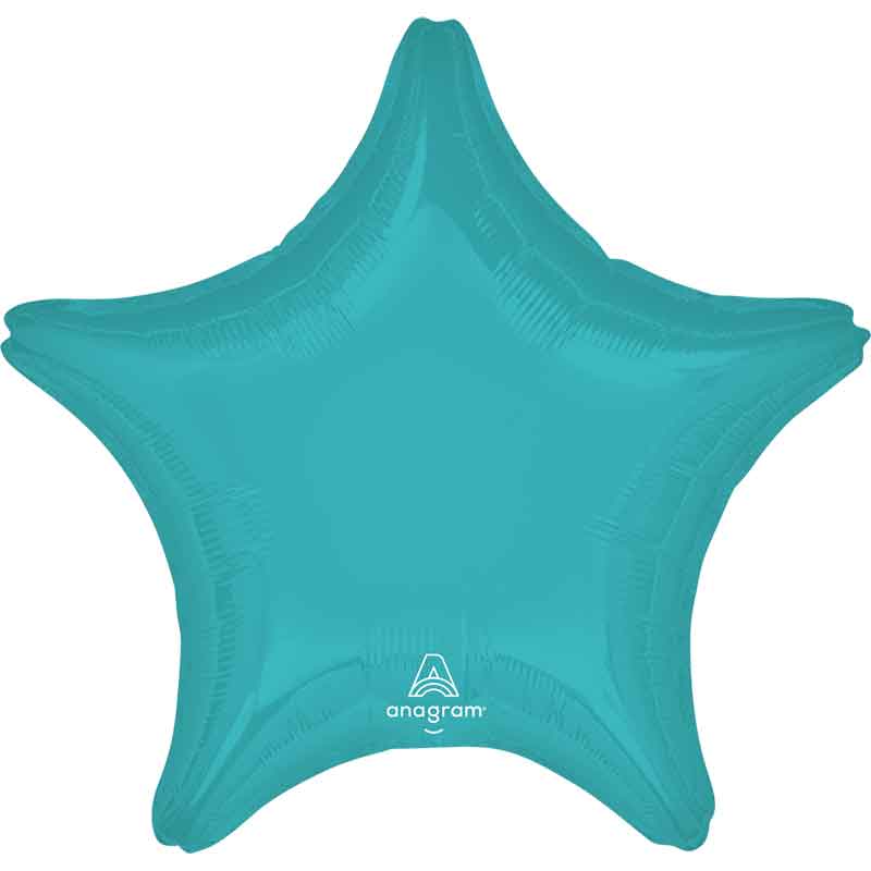 19in VIBRANT BLUE STAR SHAPED FOIL BALLOON