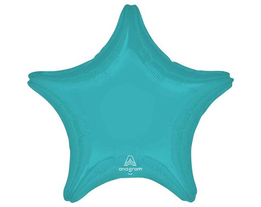 19in VIBRANT BLUE STAR SHAPED FOIL BALLOON