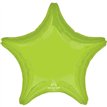 19in VIBRANT GREEN STAR SHAPED FOIL BALLOON