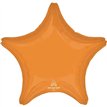 19in VIBRANT ORANGE STAR SHAPED FOIL BALLOON