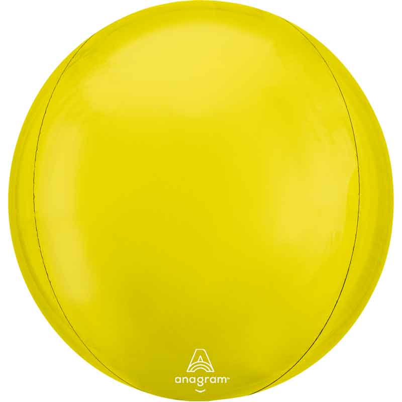 ORBZ VIBRANT YELLOW FOIL BALLOON