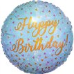 18in WOO HOO BIRTHDAY HOLOGRAPHIC FOIL BALLOON