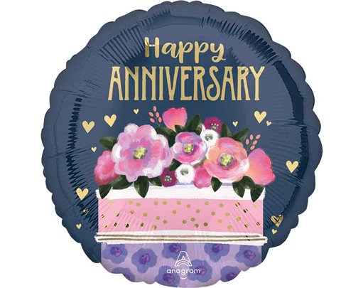 18in ANNIVERSARY CAKE FOIL BALLOON