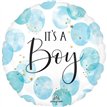 18in BABY BOY BLUE WATERCOLOR FOIL BALLOON