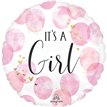 18in BABY GIRL PINK WATERCOLOR FOIL BALLOON