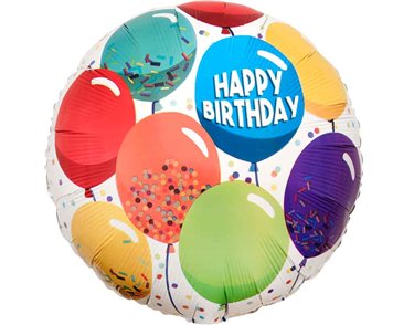 18in BIRTHDAY CELEBRATION FOIL BALLOON