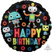 18in BIRTHDAY ROBOTS FOIL BALLOON