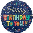 18in BRIGHT BIRTHDAY BLOCKS FOIL BALLOON