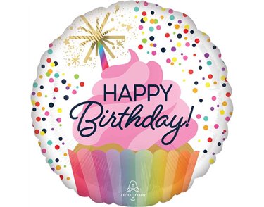 18in CONFETTI SPRINKLE BIRTHDAY FOIL BALLOON