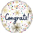 18in CONFETTI SPRINKLE CONGRATS FOIL BALLOON