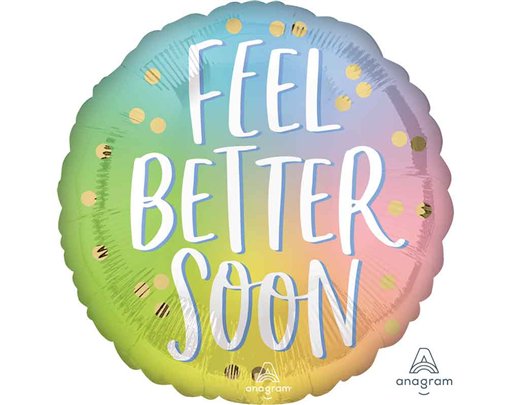 18in FEEL BETTER OMBRE FOIL BALLOON
