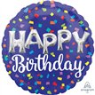 18in HAPPY BIRTHDAY BALLOON LETTERS FOIL BALLOON
