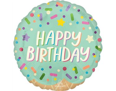 18in ICE CREAM PARTY BIRTHDAY FOIL BALLOON