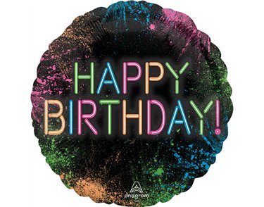 18in LET'S GLOW CRAZY FOIL BALLOON