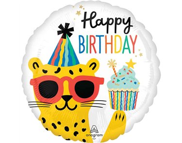18in PARTY ANIMAL HAPPY BIRTHDAY FOIL BALLOON