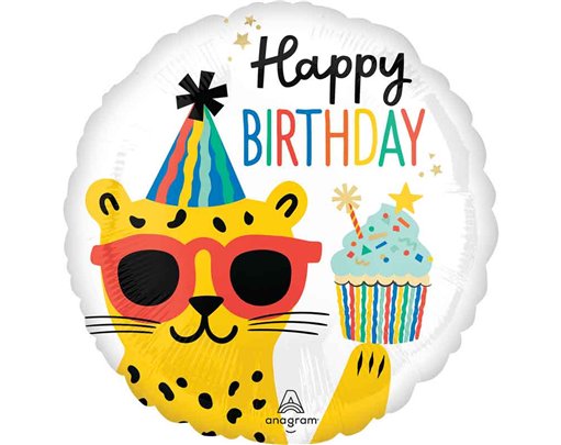 18in PARTY ANIMAL HAPPY BIRTHDAY FOIL BALLOON