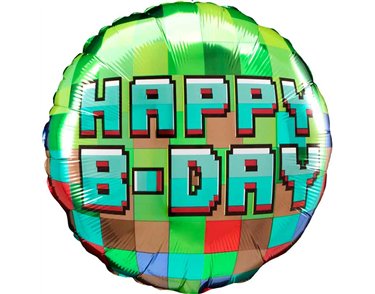 18in PIXEL PARTY FOIL BALLOON