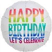 18in RAINBOW WISHES FOIL BALLOON