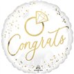 18in WHITE GOLD WEDDING FOIL BALLOON