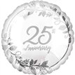 18in HAPPY 25TH ANNIVERSARY FOIL BALLOON