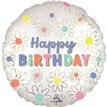 18in DAISIES HAPPY BIRTHDAY FOIL BALLOON