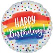 18in HAPPY BIRTHDAY DOTS FOIL BALLOON
