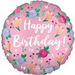 18in HAPPY BIRTHDAY PEONY FOIL BALLOON