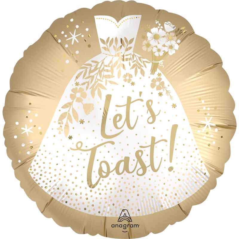 18in LET'S TOAST FOIL BALLOON