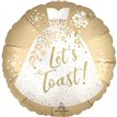 18in LET'S TOAST FOIL BALLOON