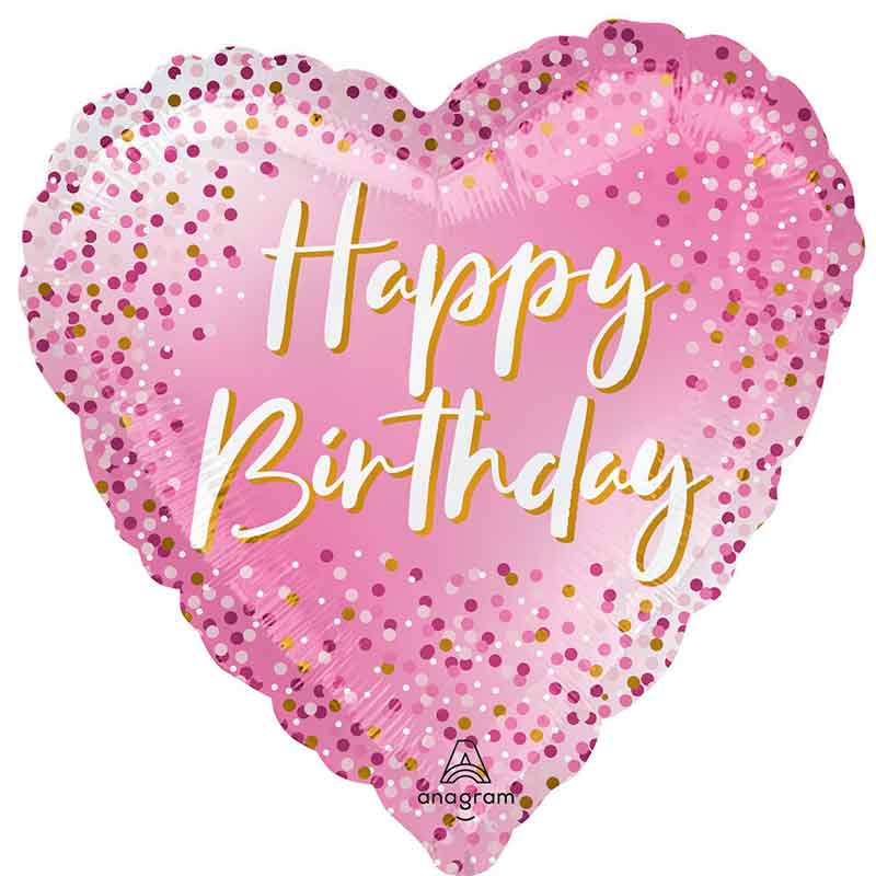 18in HAPPY BIRTHDAY DOTS FOIL BALLOON