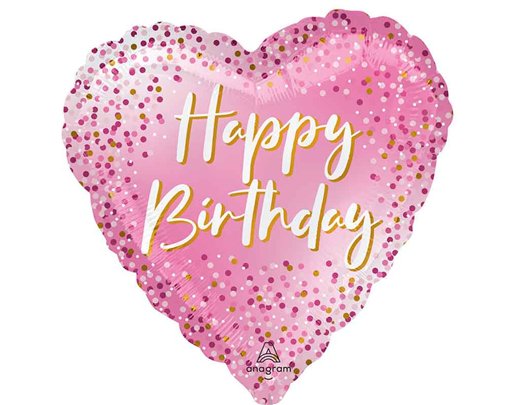 18in HAPPY BIRTHDAY DOTS FOIL BALLOON
