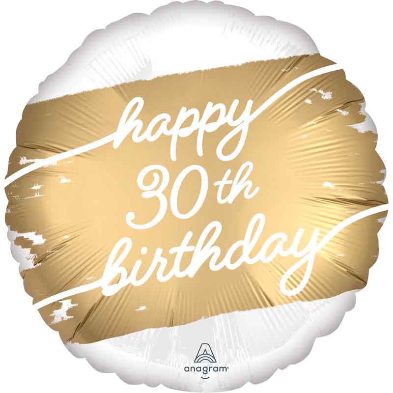 18in GOLDEN AGE 30 FOIL BALLOON