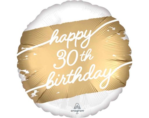 18in GOLDEN AGE 30 FOIL BALLOON